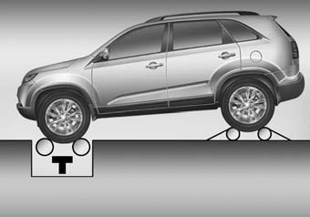 1. Check the tire pressures recommended