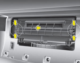 3. Remove the climate control air filter