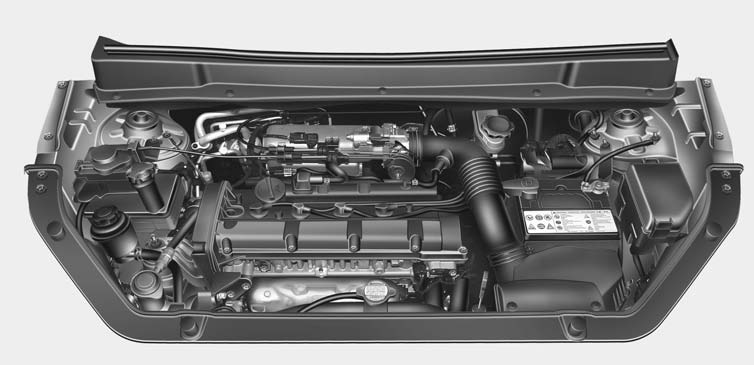 Engine compartment - Maintenance - Kia Soul owners manual - Kia Soul