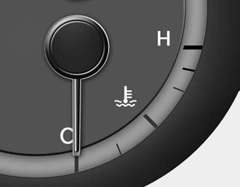 Engine temperature gauge