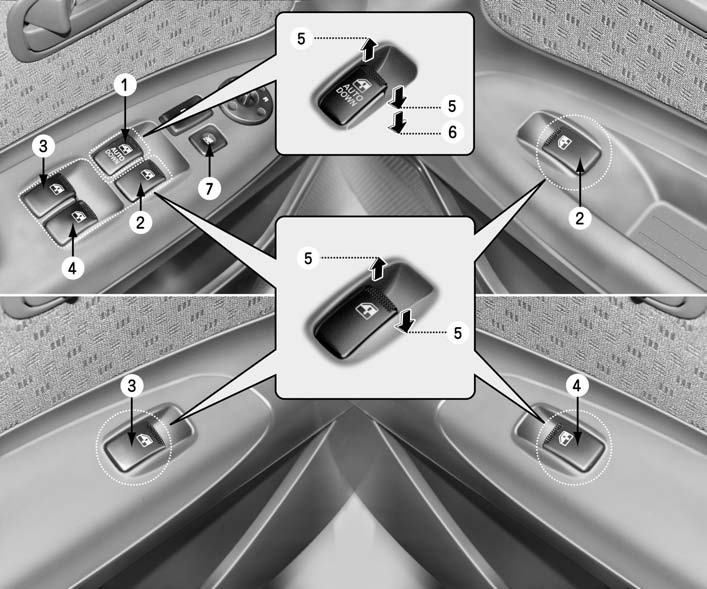 Power windows (if equipped)