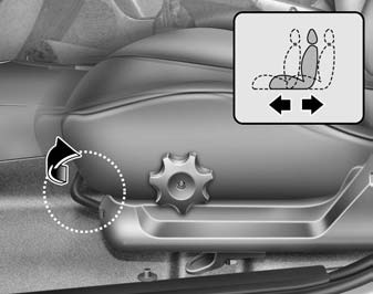 Front seat adjustment