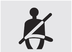 Safety belt warning light and