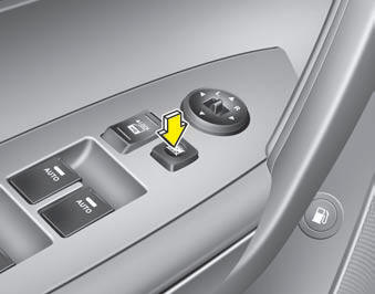 Power window lock button