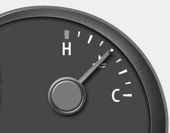 Engine temperature gauge