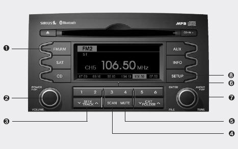 RADIO, SET UP, VOLUME CONTROL (PA710XM, USA/CANADA)