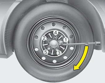 Then position the wrench as shown