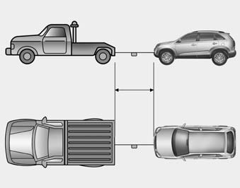 • Use a towing strap less than 5 m (16