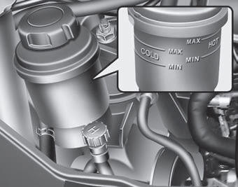 Power steering fluid - Maintenance - Kia Sorento owners manual - Kia