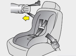 3. Pull the shoulder portion of the seat