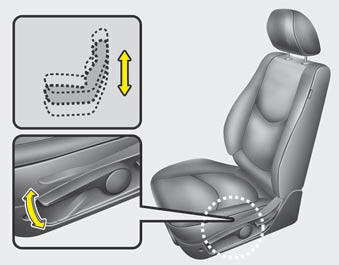 Seat height (for driver’s seat)