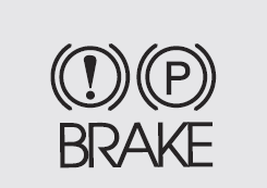 Check the brake warning light by turning