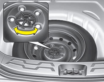 Removing and storing the spare