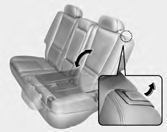 To fold the rear seat;