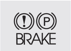 Check the brake warning light by