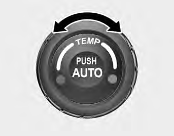 Temperature control knob