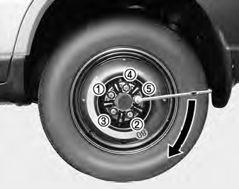 11. Once the wheel lug nuts have