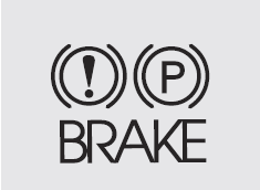 Check the brake warning light by turning